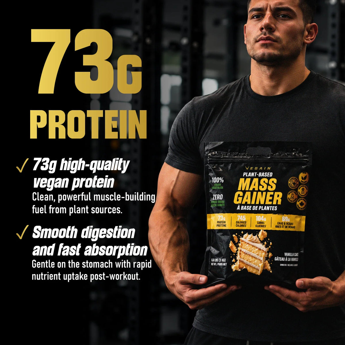 Plant-Based Mass Gainer 2.0 - 6.6lbs (3kg)