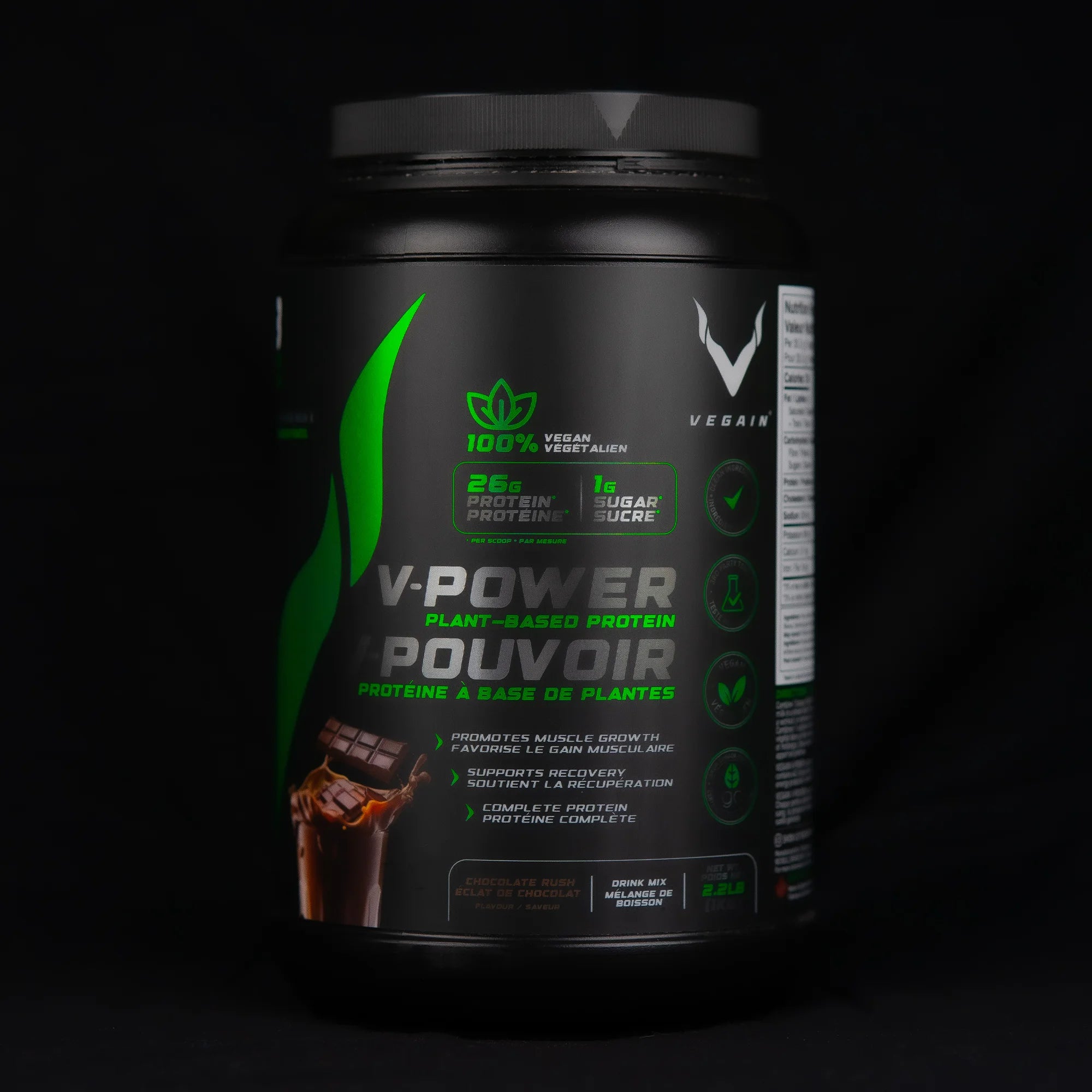 V-POWER Plant-Based Protein, Canadian Maple / 1kg (2.2lbs)