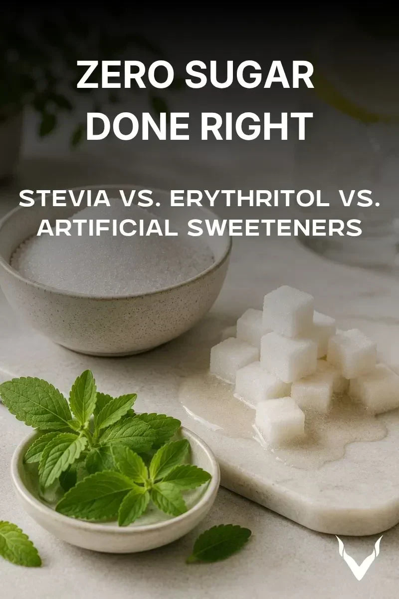 Zero Sugar, Done Right: Stevia vs. Erythritol vs. Artificial Sweeteners