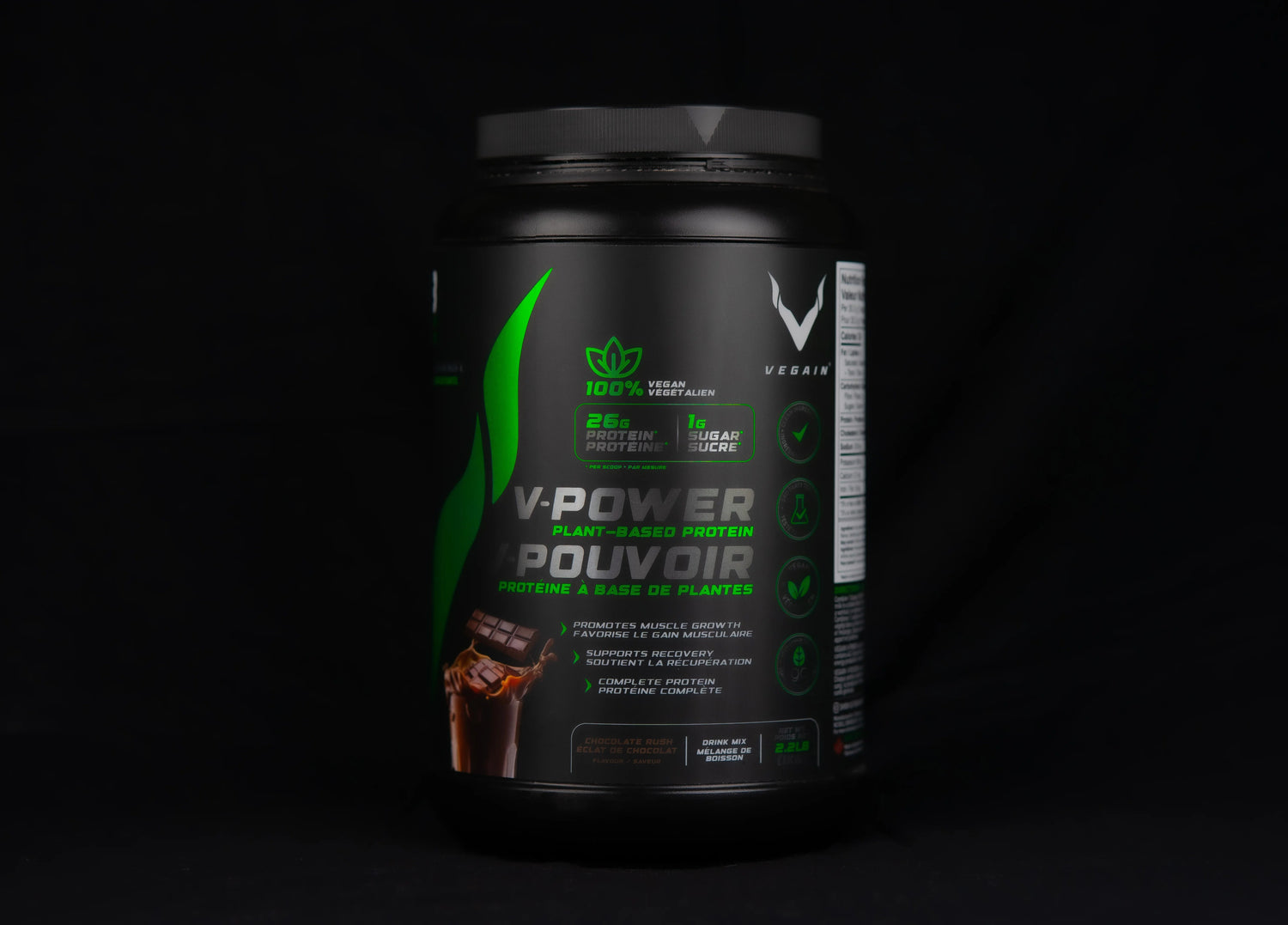 Chocolate V-POWER Plant-Based Protein by VEGAIN