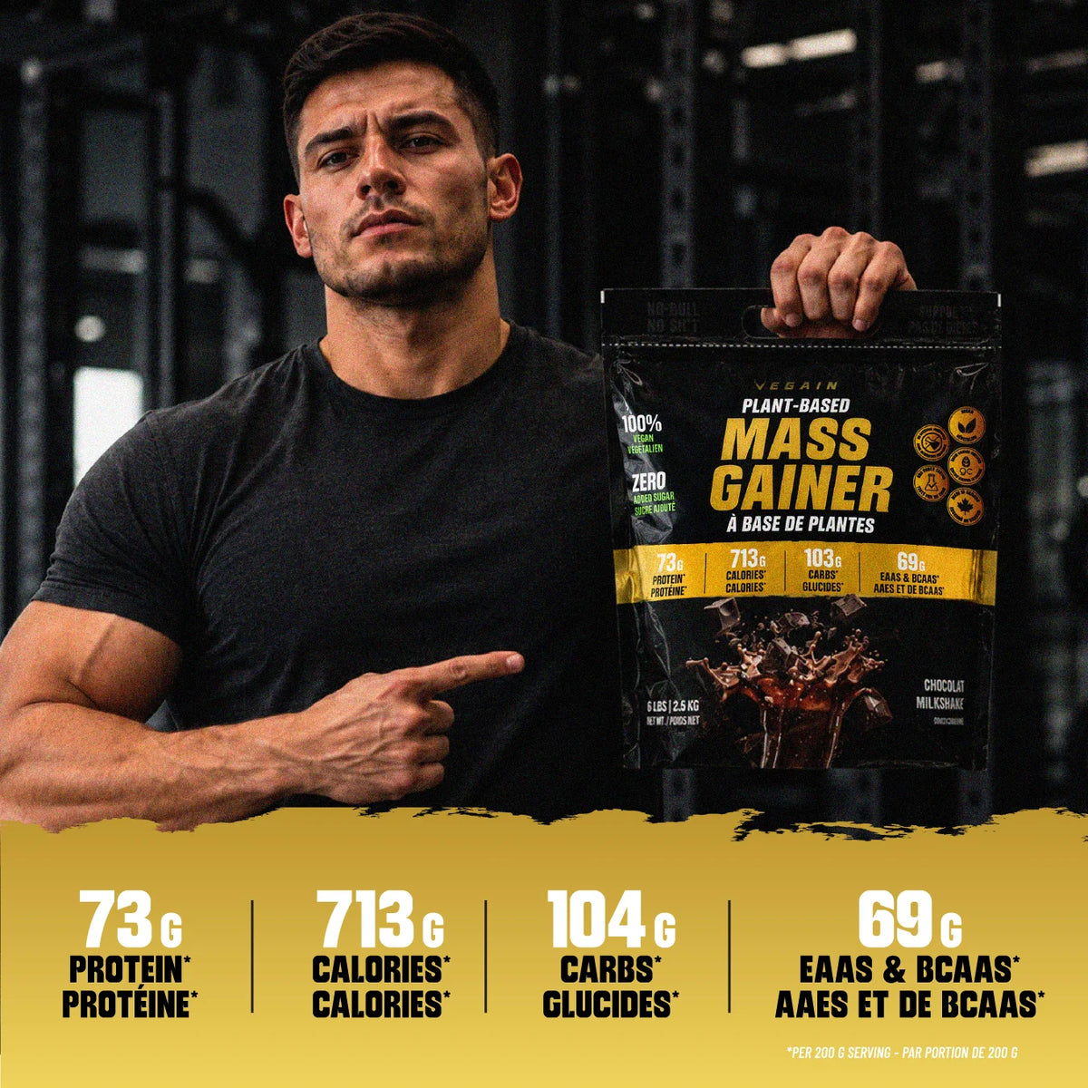 Plant-Based Mass Gainer 2.0 - 6.6lbs (3kg)